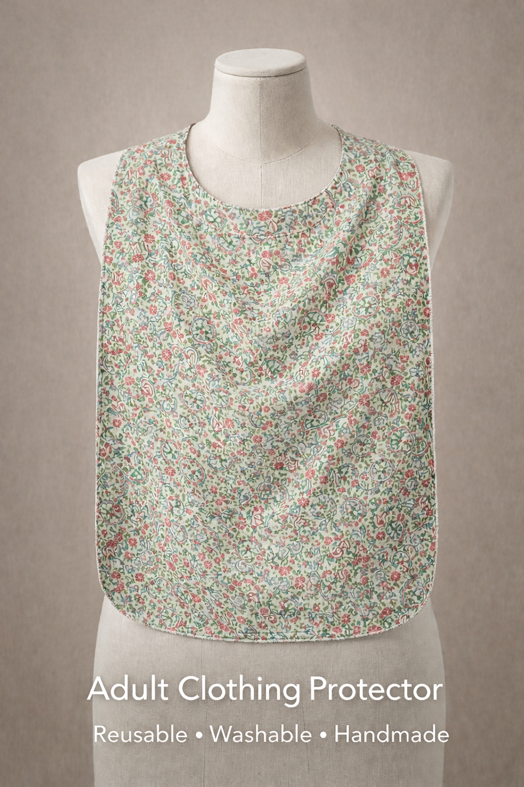 Adult bib / Clothes protector / Special needs bib / Washable / reusable