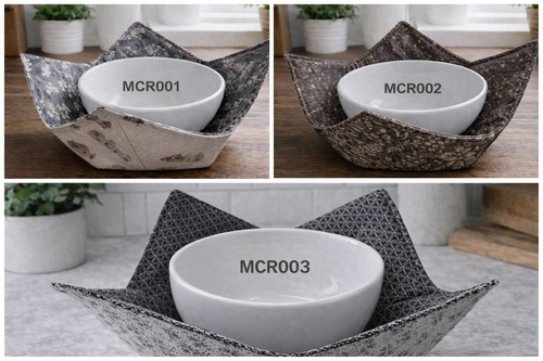 100% Cotton Bowl Cozy - LARGE SIZE - Heat Resistant for Microwave Use