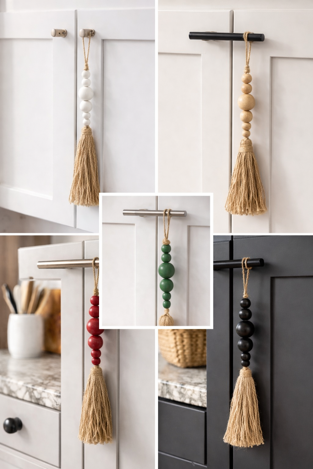 Stylish and customized beaded Drawer Pulls & Cabinet Door Pulls  - Cabinet Decor - Modern Farmhouse Accessories