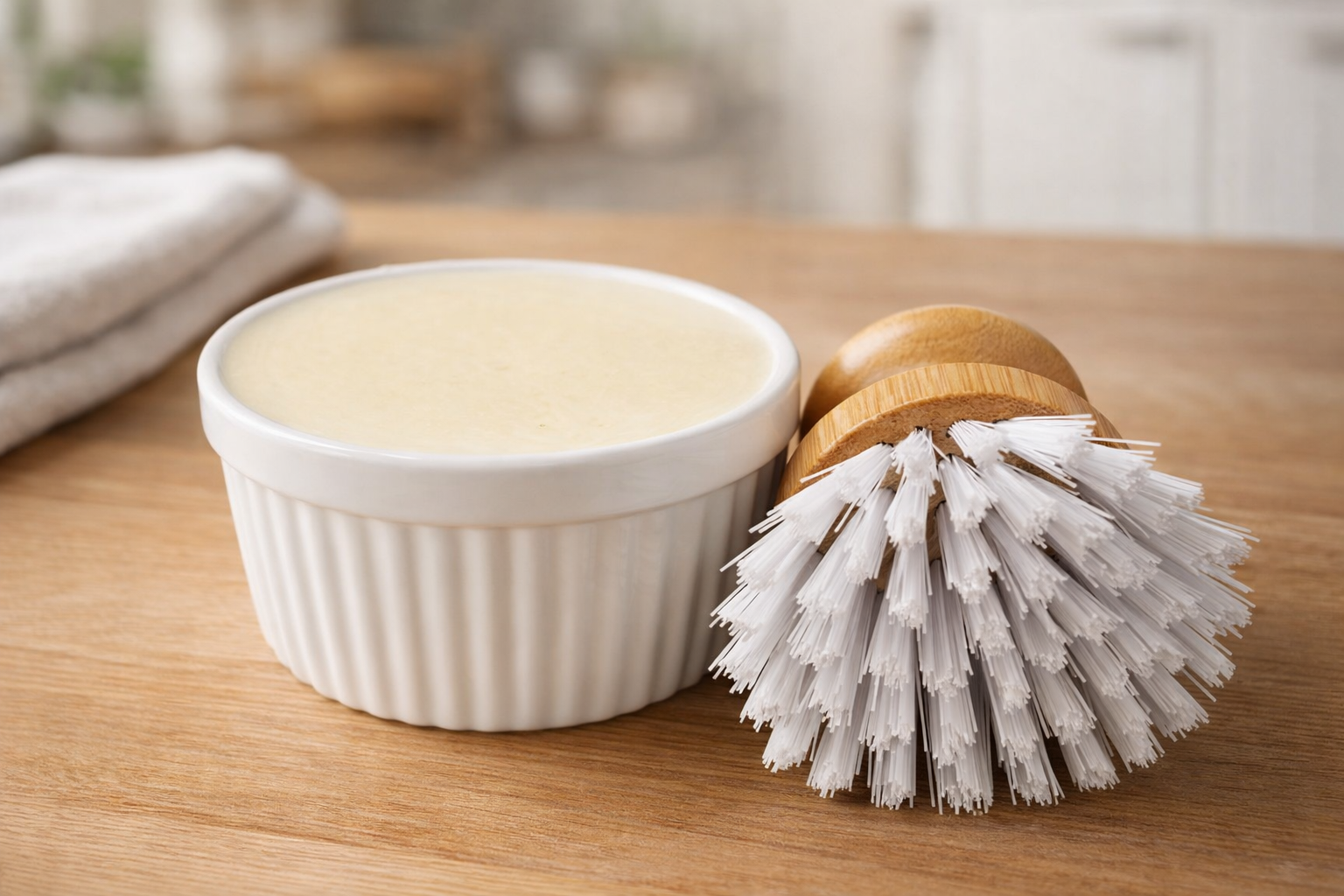 Solid Dish Soap in Charming Ramekins - Zero Waste Kitchen