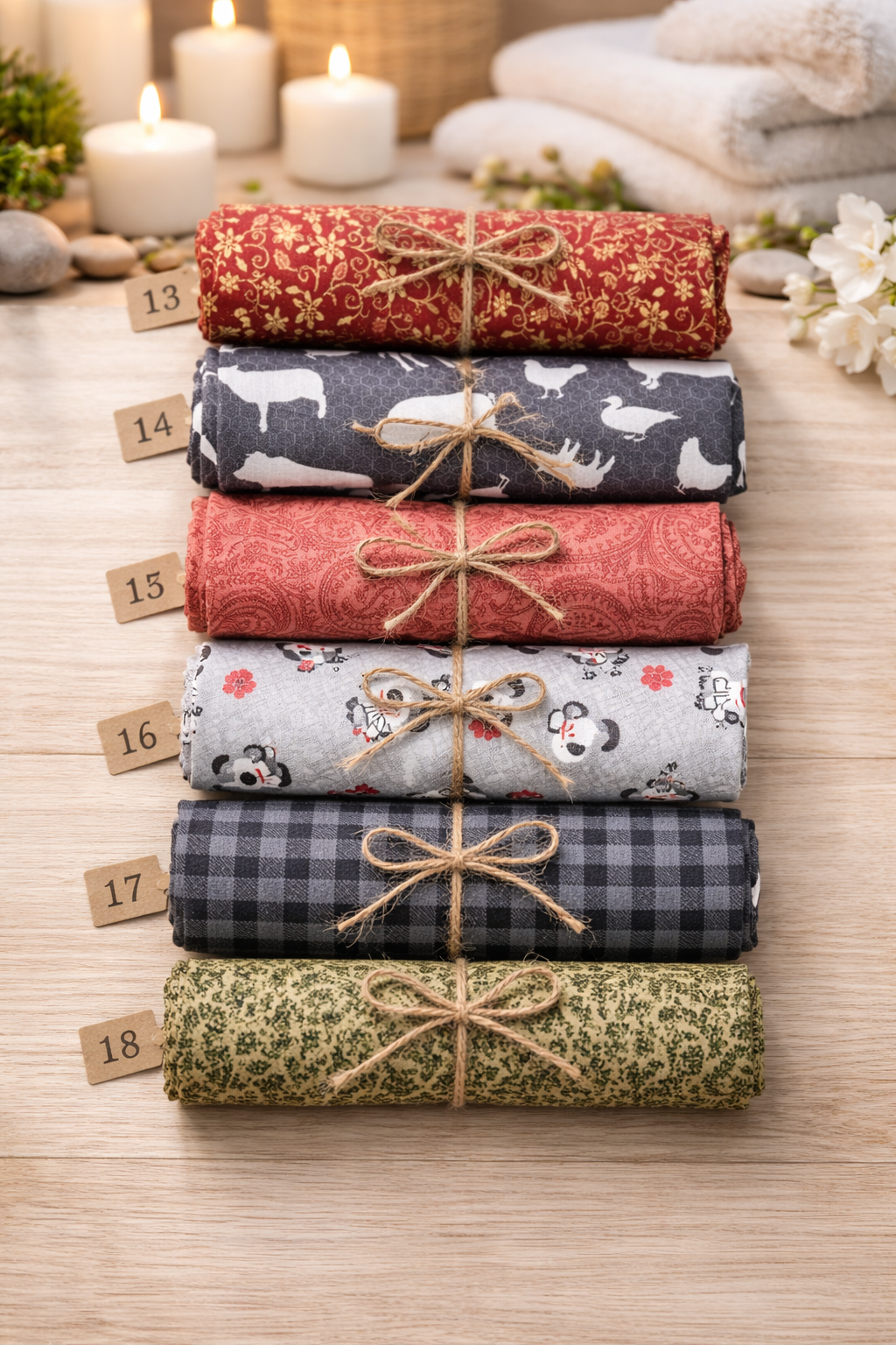 Lavender and Barley Heat Cold Packs w/ Cover and Sectioned Design