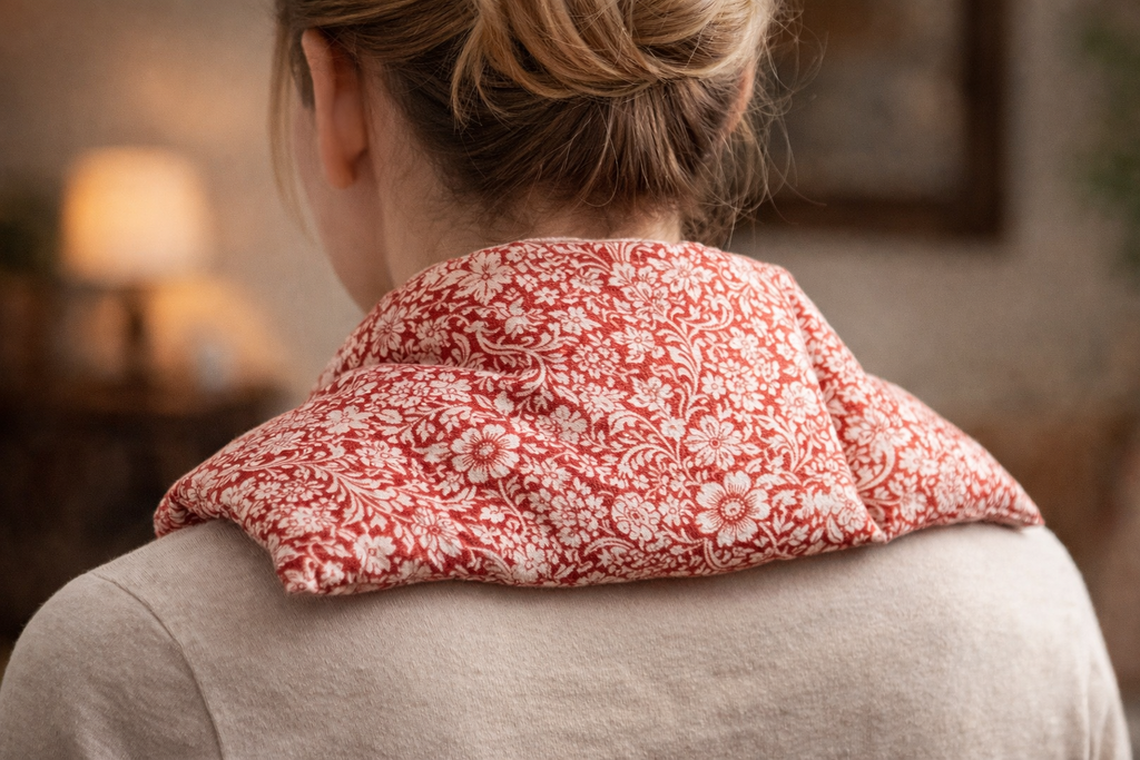 Lavender and Barley Heat Cold Packs w/ Cover and Sectioned Design