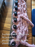 Handmade Adjustable Length Loom for Blanket Knitting with Chunky yarn - carrying case included